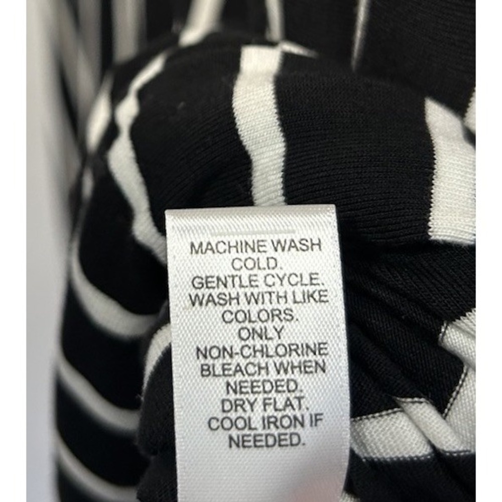 Cato Stretch Shift Dress Womens Size 22/24W Black White Stripe Cap Sleeve NWT - Picture 10 of 12